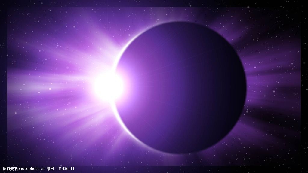 紫色的日食视频素材