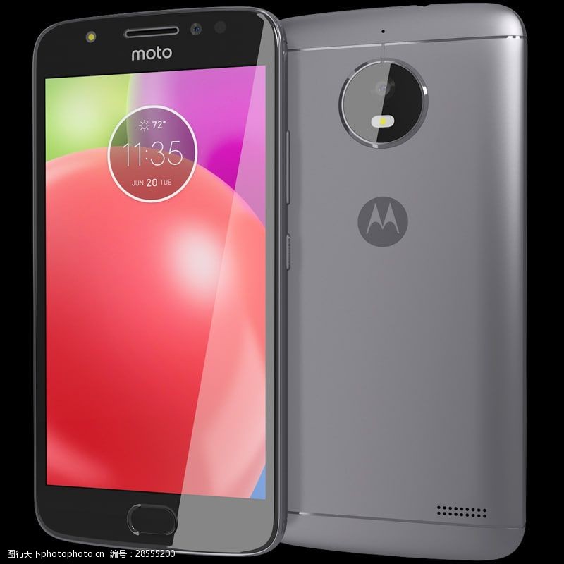 3D摩托罗拉MotoE4铁灰色 3D摩托罗拉MotoE4铁灰色