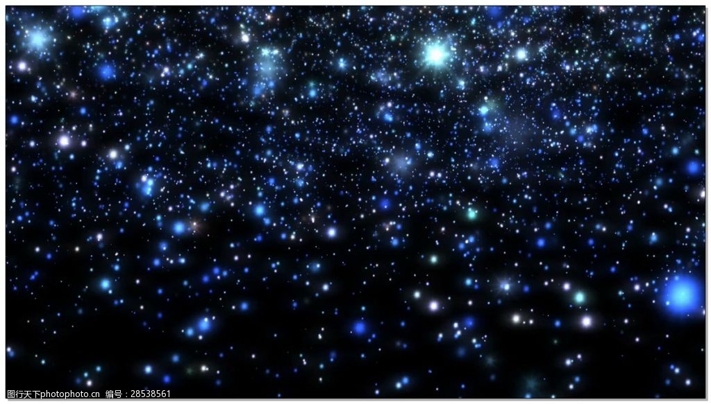 璀璨星星动态视频素材