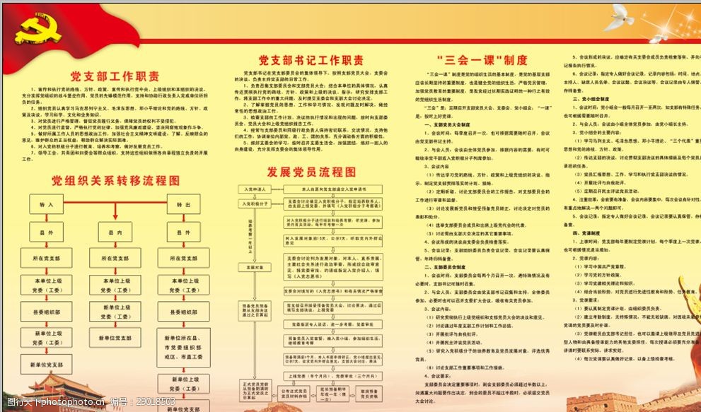 党建上墙制度