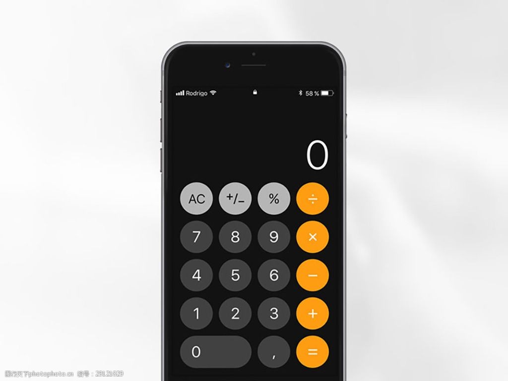ios11计算器界面sketch素材