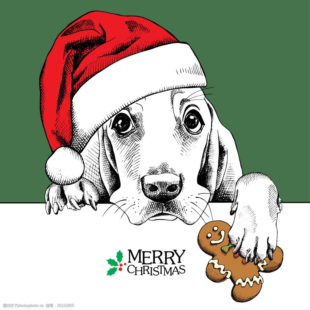 关键词:过圣诞节的可爱小狗插画 动物 可爱 趣味 过圣诞节 节日 圣诞