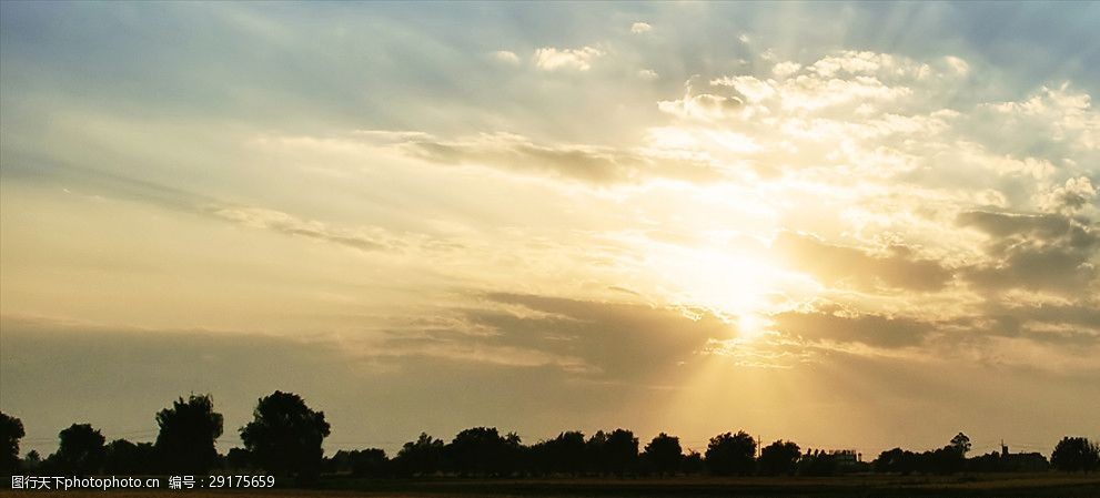 高清夕阳黄昏图