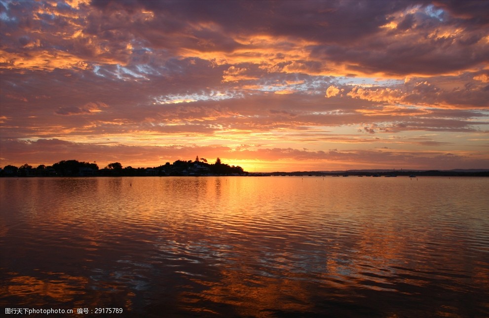 高清夕阳黄昏图