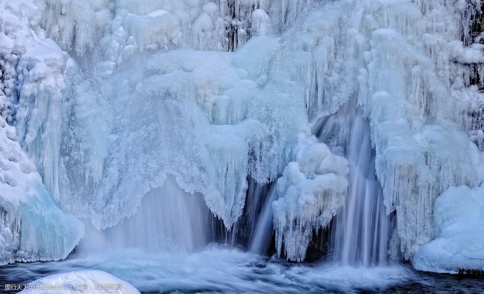 冰天雪地冬天雪景