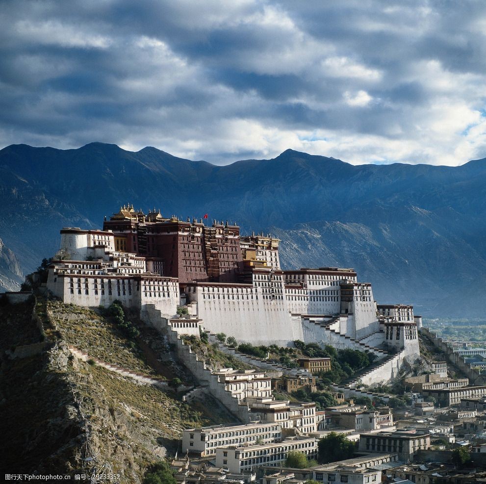 建筑摄影图片西藏拉萨风景