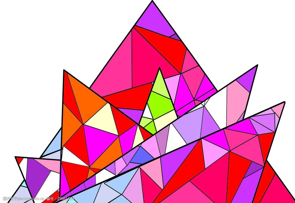 几何拼接设计三角形元素设计