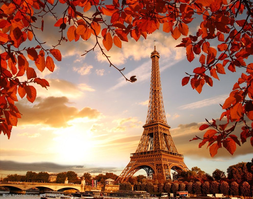 关键词:秋天的埃菲尔铁塔 建筑 法国 枫叶 秋天 风景 埃菲尔铁塔 摄影