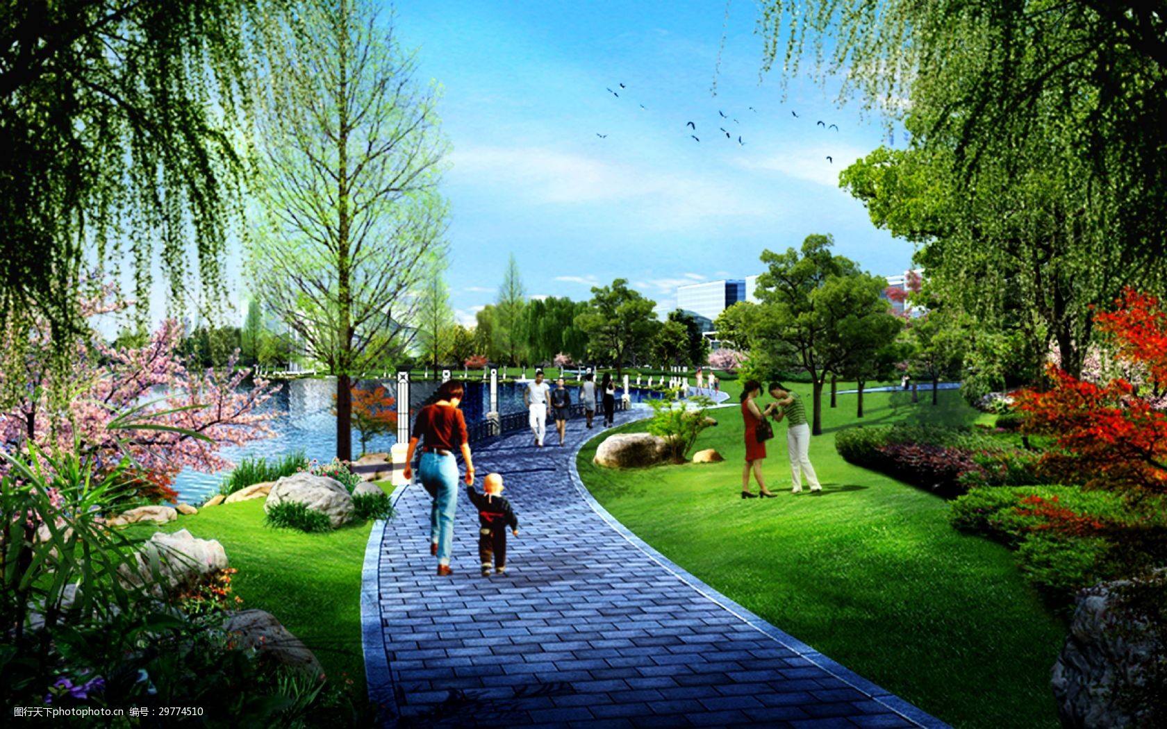 关键词:滨河公园的绿化效果 公园 植物 绿色 分层 psd 绿化 滨河 景观