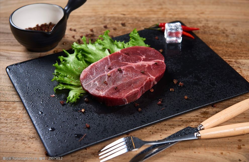 牛排美食健康特写牛肉