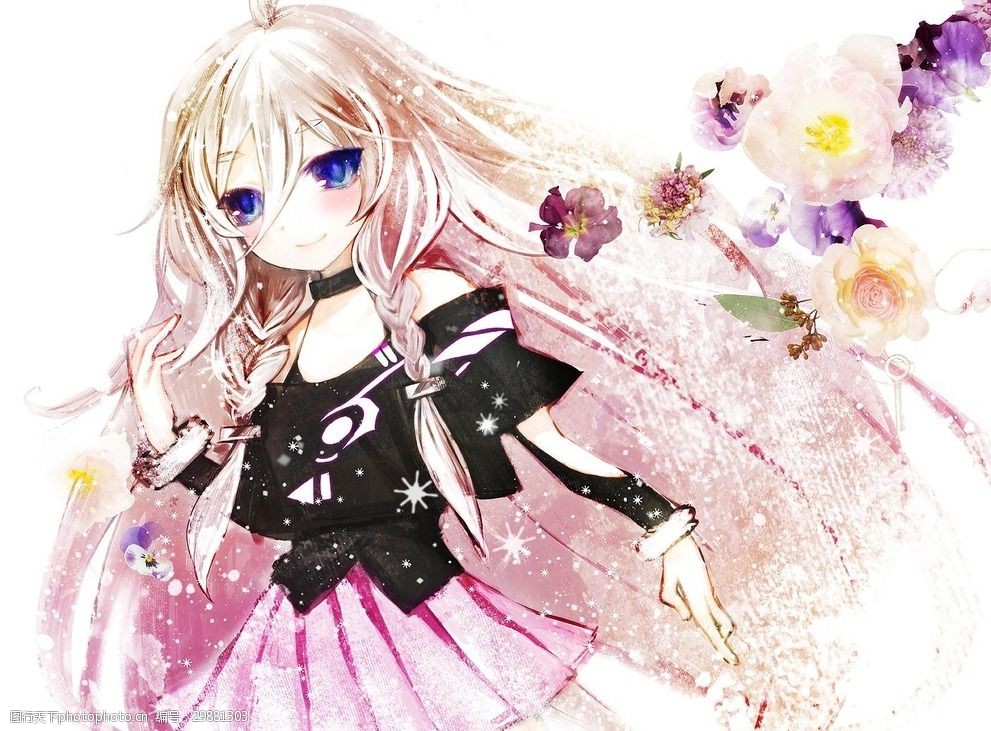 二次元卡通美少女手绘少女