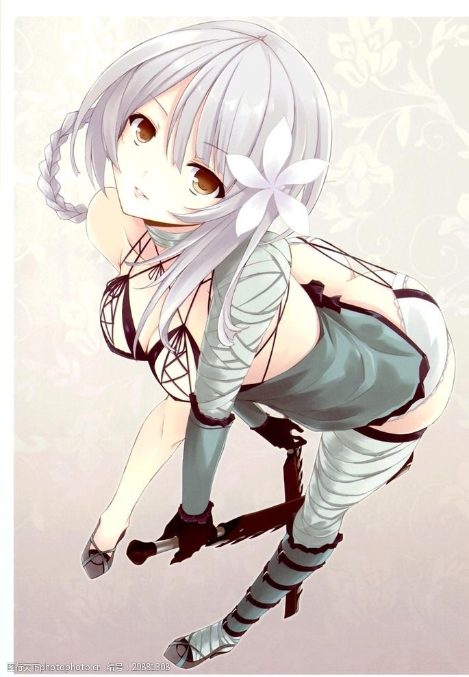 二次元卡通美少女手绘少女