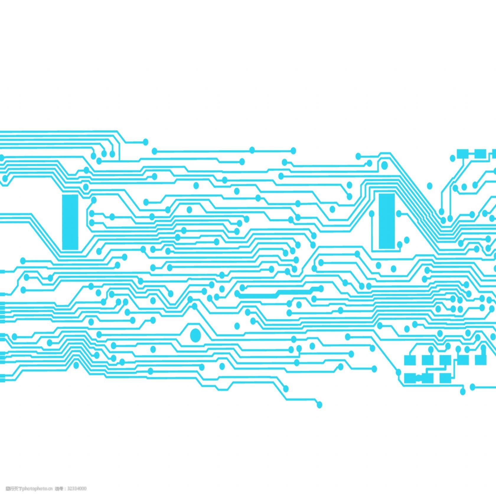 科技电路图电路板元素