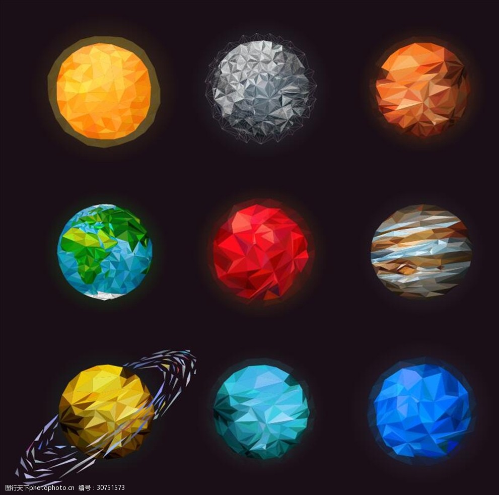 各种太阳系恒星图片-图行天下图库
