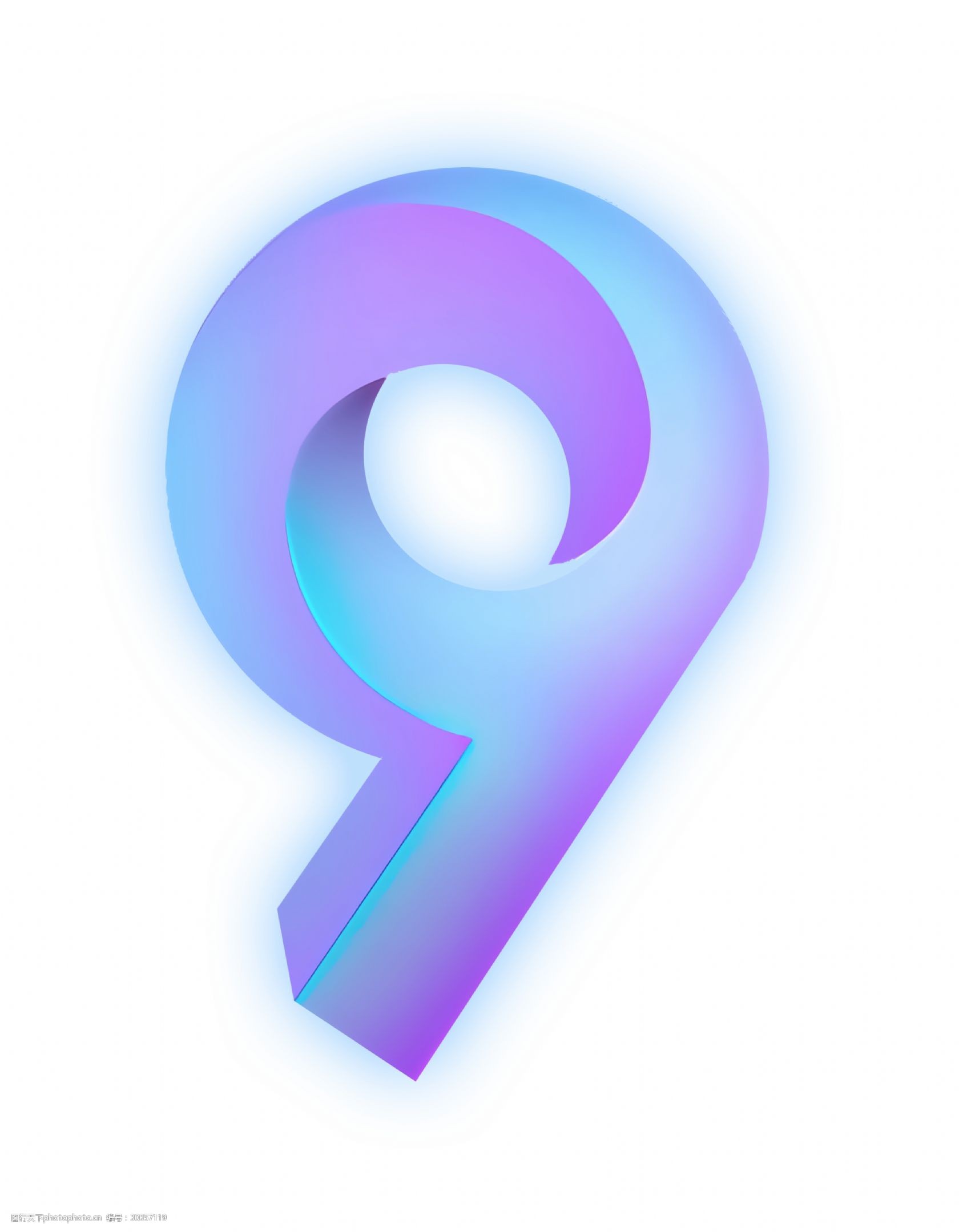 立体数字9艺术字