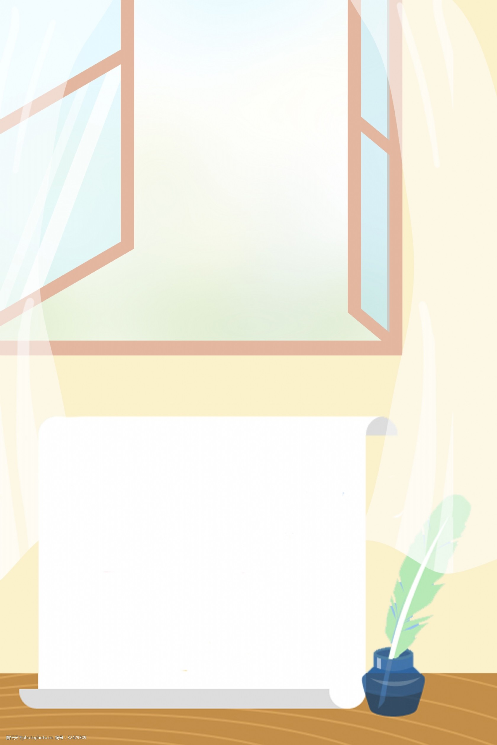教师节快乐教师办公室广告背景