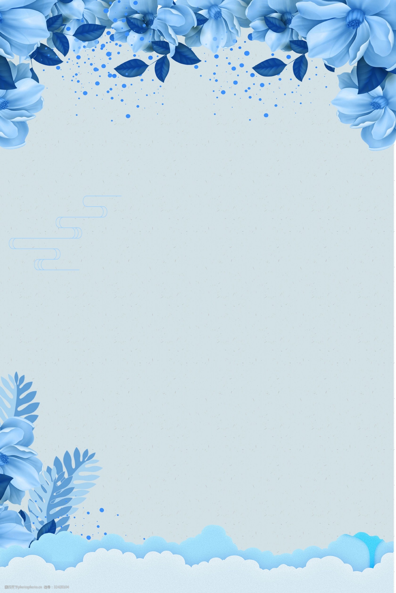 关键词:莫兰迪简约花朵海报 莫兰迪 简约 高端 大气 花朵 月白色 清新