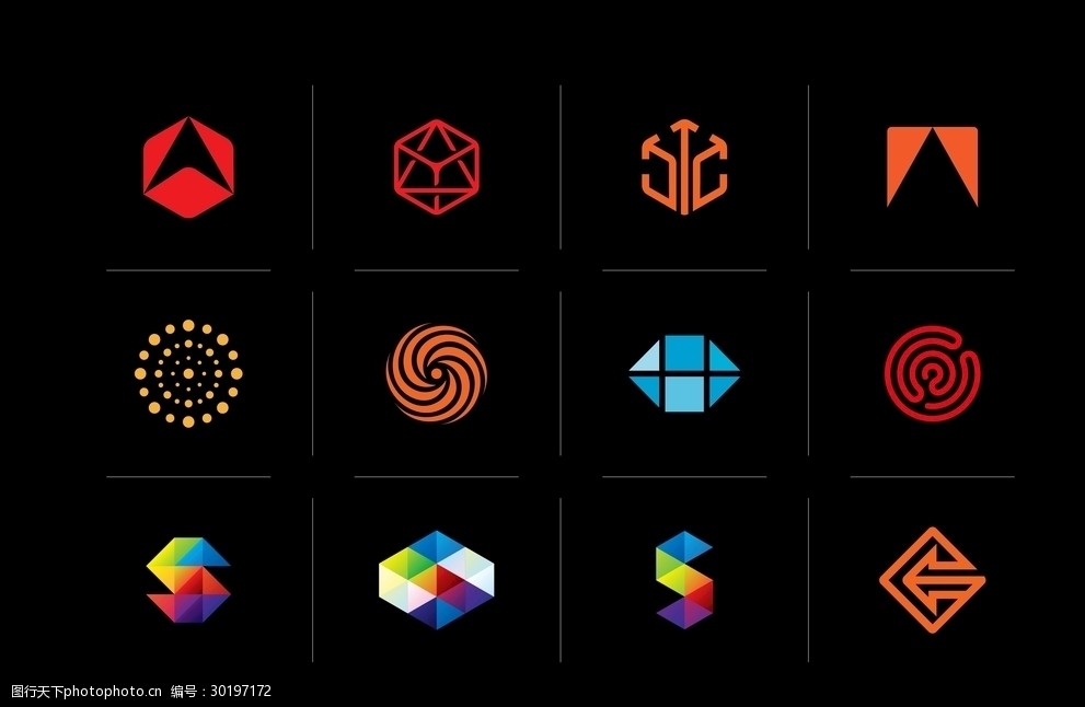 12款企业抽象logo设计