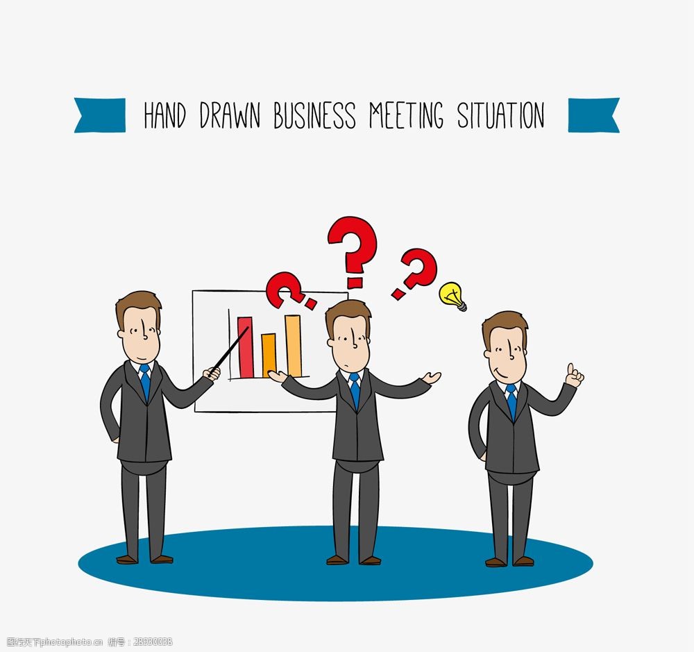 彩色 卡通 商务 商业 男士 数据 分析 矢量 人物