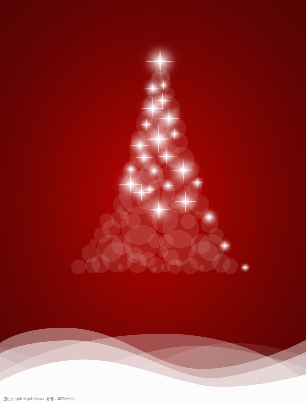 关键词:简约圣诞节海报矢量背景素材 简约 红色背景 圣诞树 几何光点