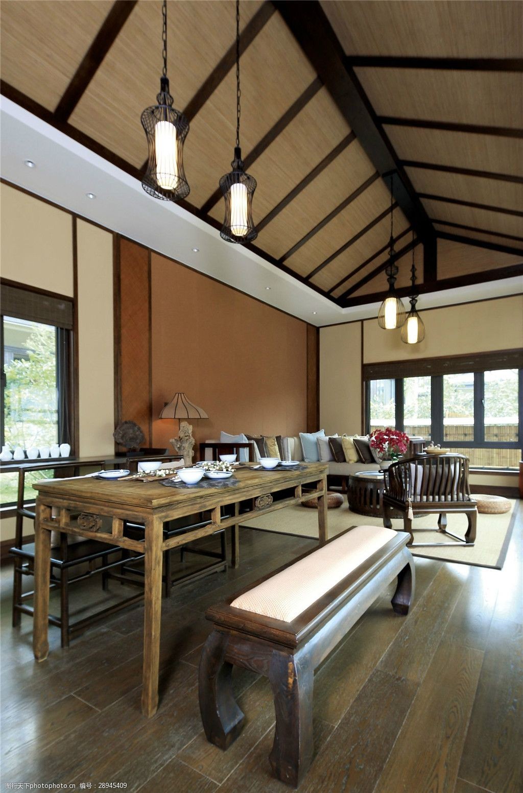 家居设计 关键词:中式室内吊顶效果图 家居 家居生活 室内设计 装修