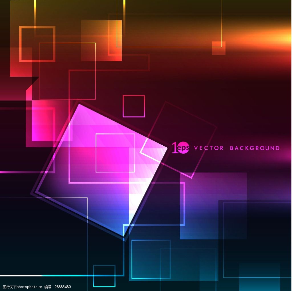 三色立体渐变几何卡通矢量素材