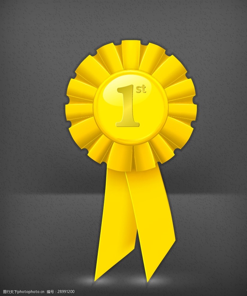 金色荣誉奖章矢量素材