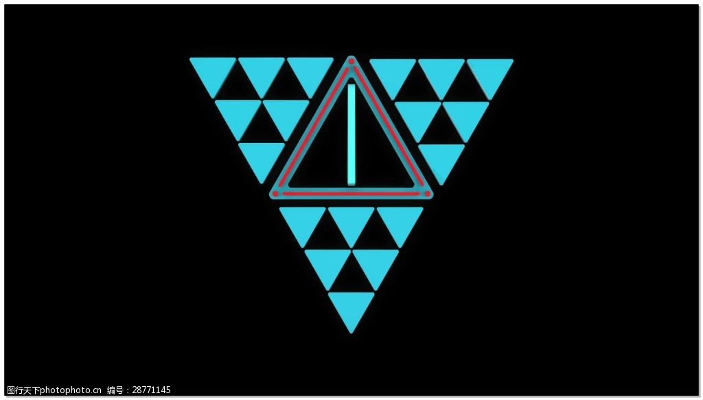 组合三角形视频素材