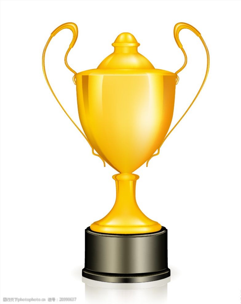 黄金奖杯奖项矢量素材
