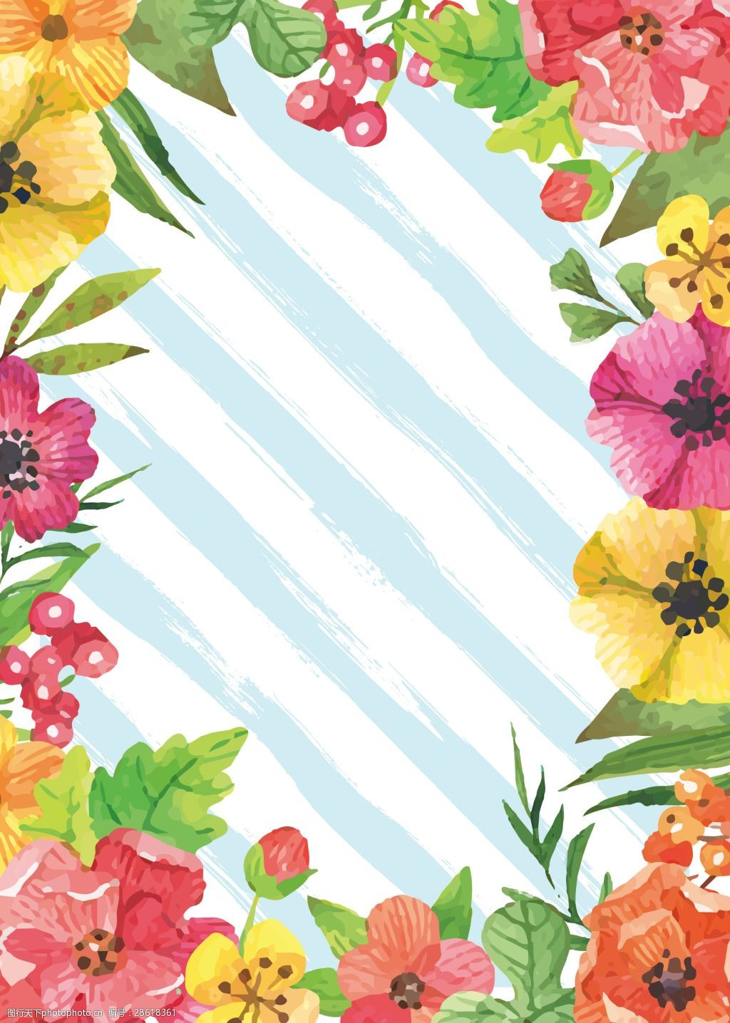 关键词:矢量彩色花朵边框背景素材 矢量 彩色花朵 边框 海报 背景
