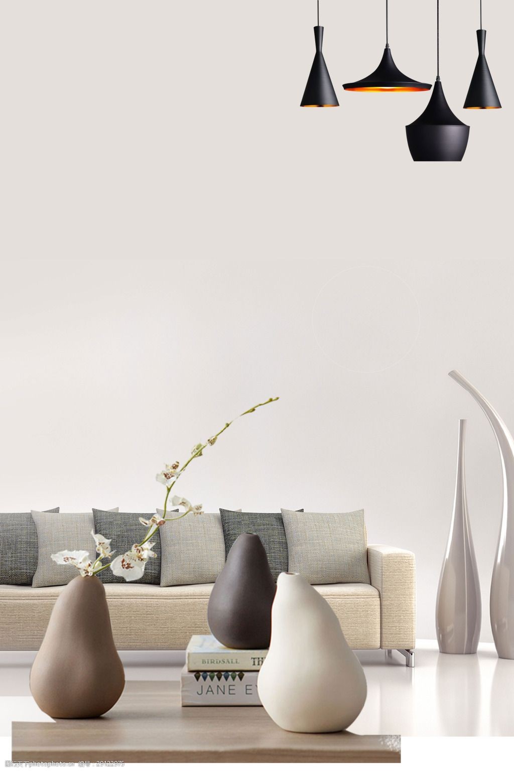 关键词:简约家居装饰背景 大气 简约 北欧风格 家居 沙发 装饰 海报