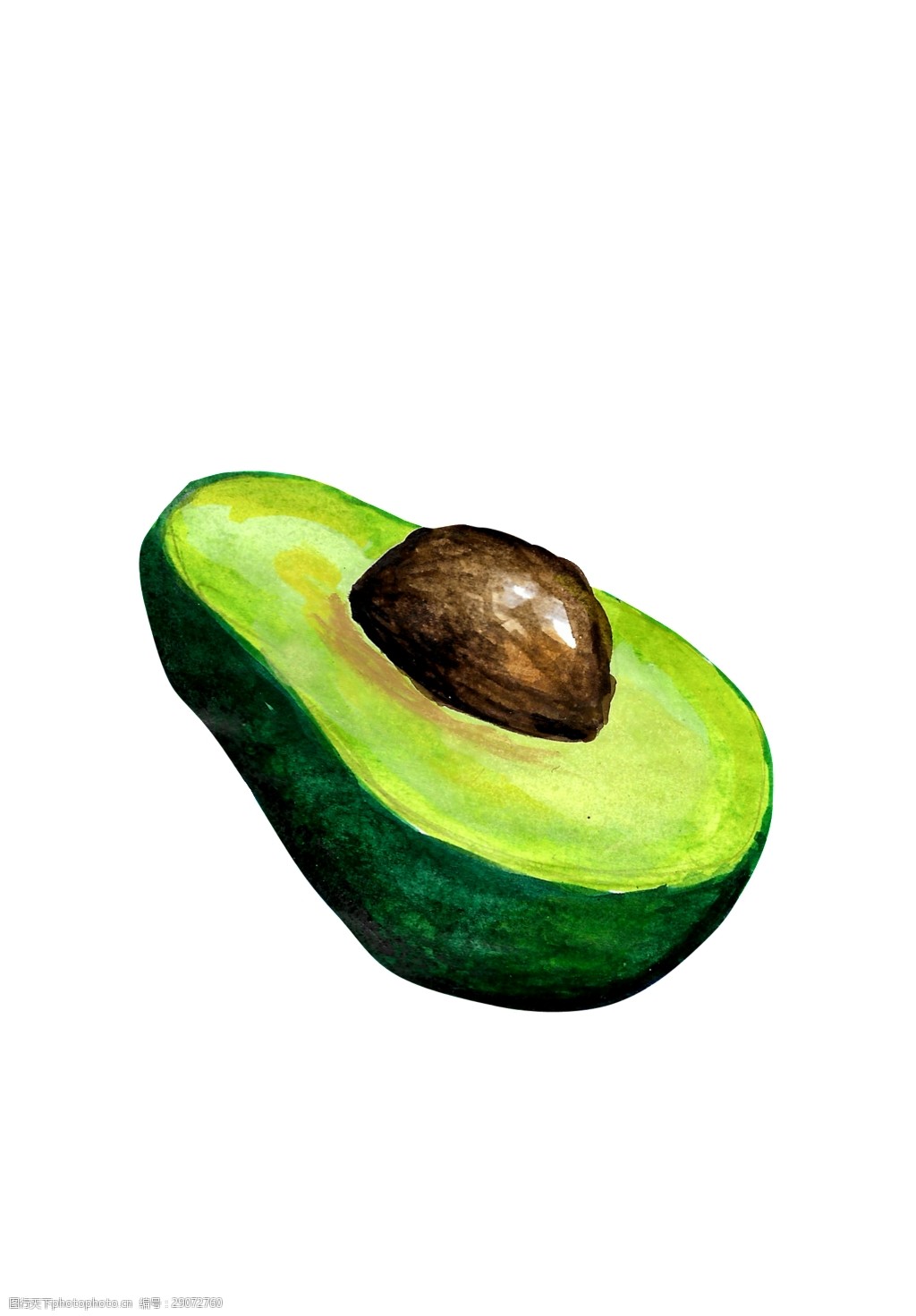 关键词:牛油果透明素材 水彩 牛油果 水果 卡通 抠图专用 png 装饰