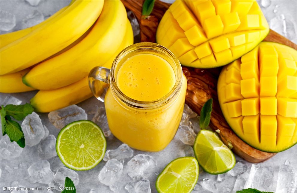 酸橙香蕉芒果冰汁