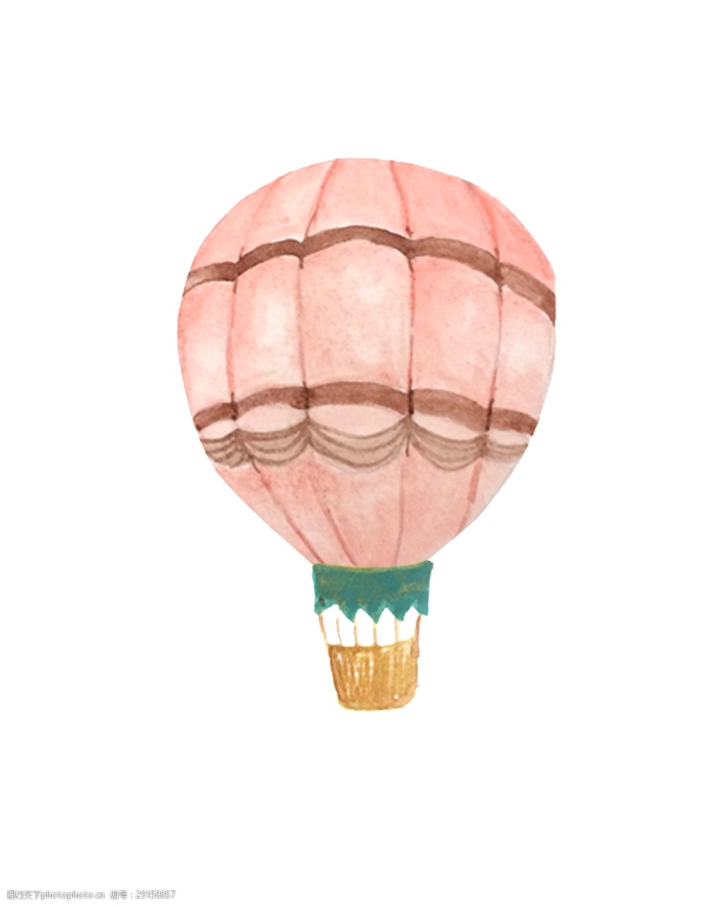热气球卡通透明素材