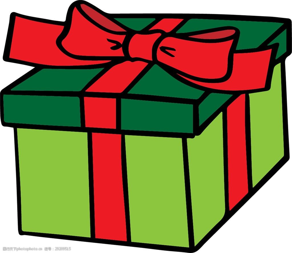 卡通圣诞礼物png元素