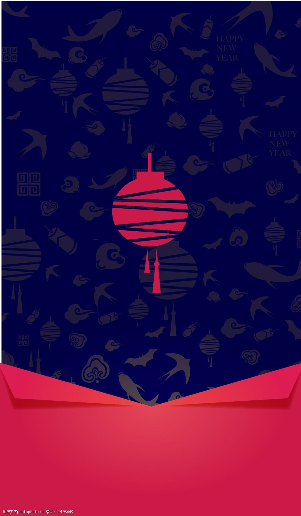 新年春节海报背景模板