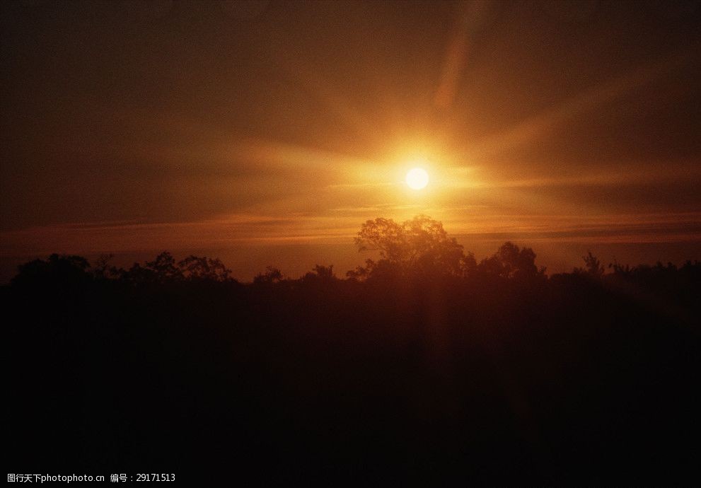 高清夕陽黃昏圖