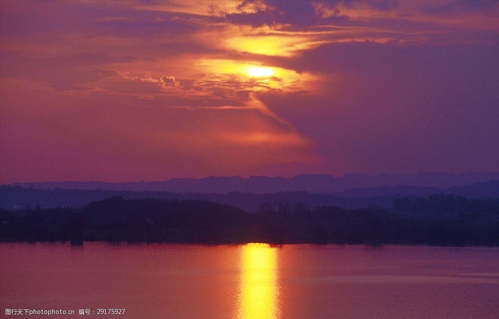 高清夕陽黃昏圖