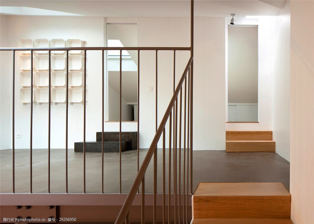 简约时尚楼梯栅栏装修效果图