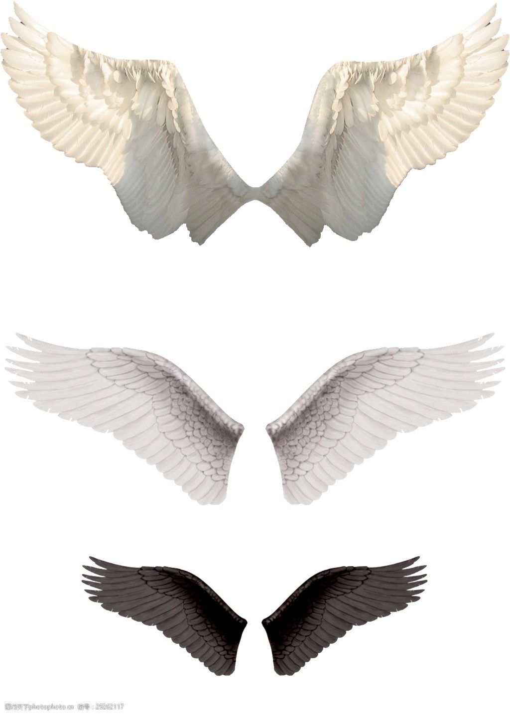 关键词:三色翅膀装饰素材 羽翼 黄色 透明素材 免扣素材 装饰图案