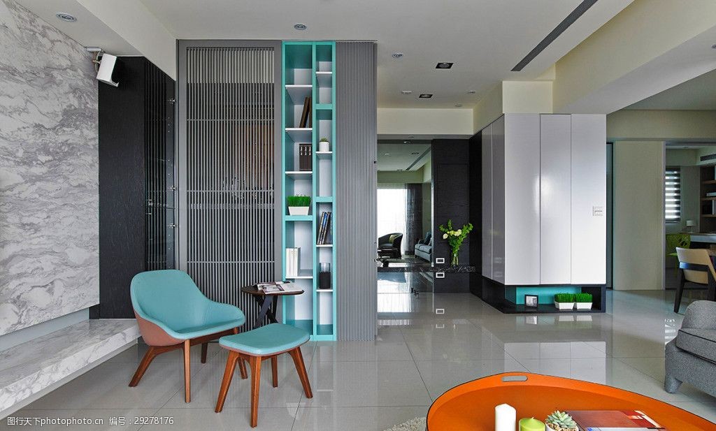 置物柜装修效果图      灰色地板砖 灰色电视背景墙 电视柜 方形吊顶