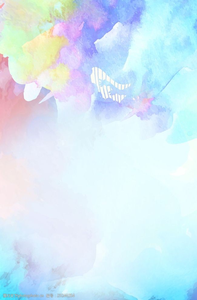 小清新渐变油画背景图片-图行天下图库