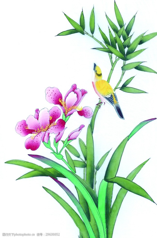 中式花鸟工笔画