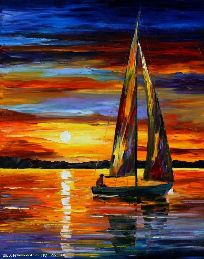 绚丽色彩油画欧美油画