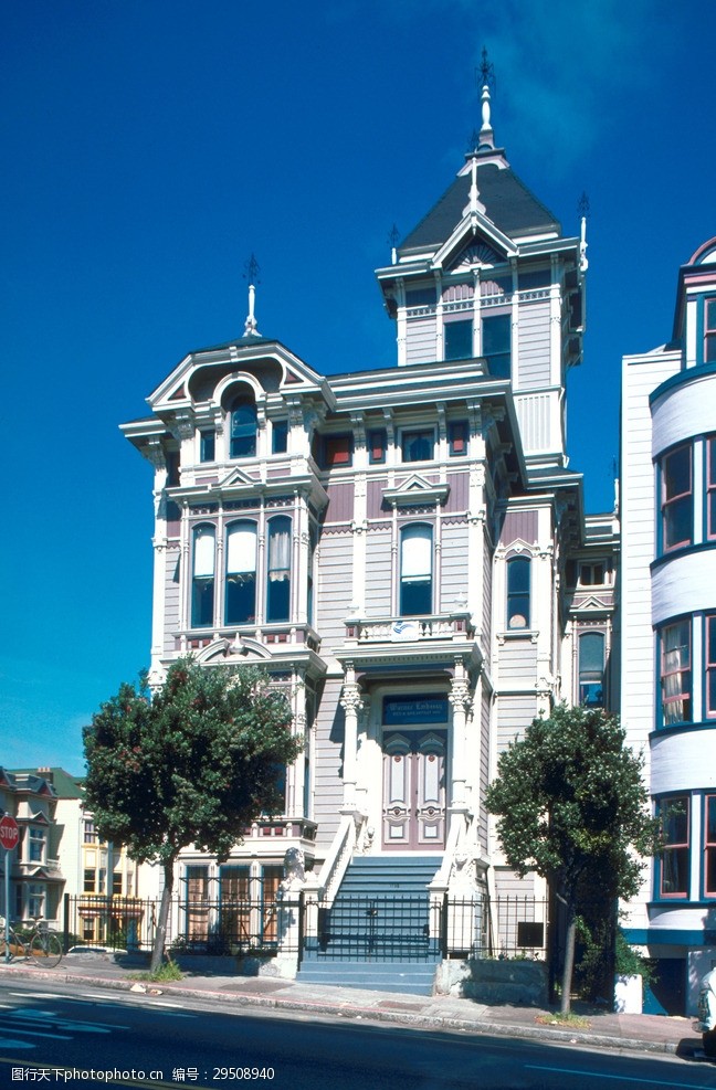 建筑摄影图片别墅建筑素材