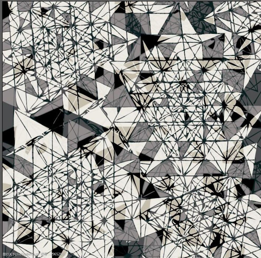 抽象平面几何体表象立体感矢量图