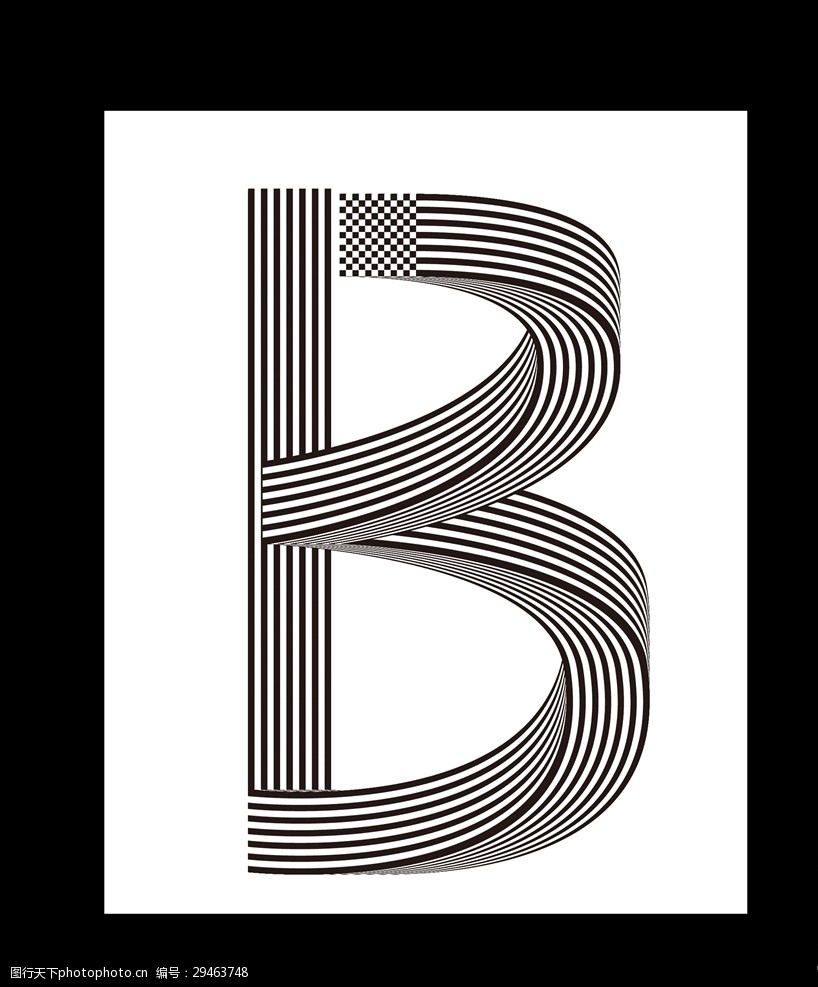 bb字母设计创意字体设计