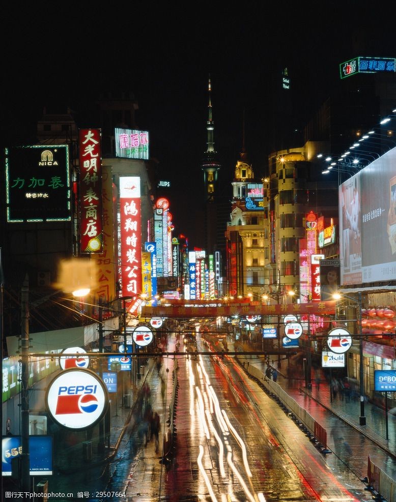 建筑摄影图片都市霓虹