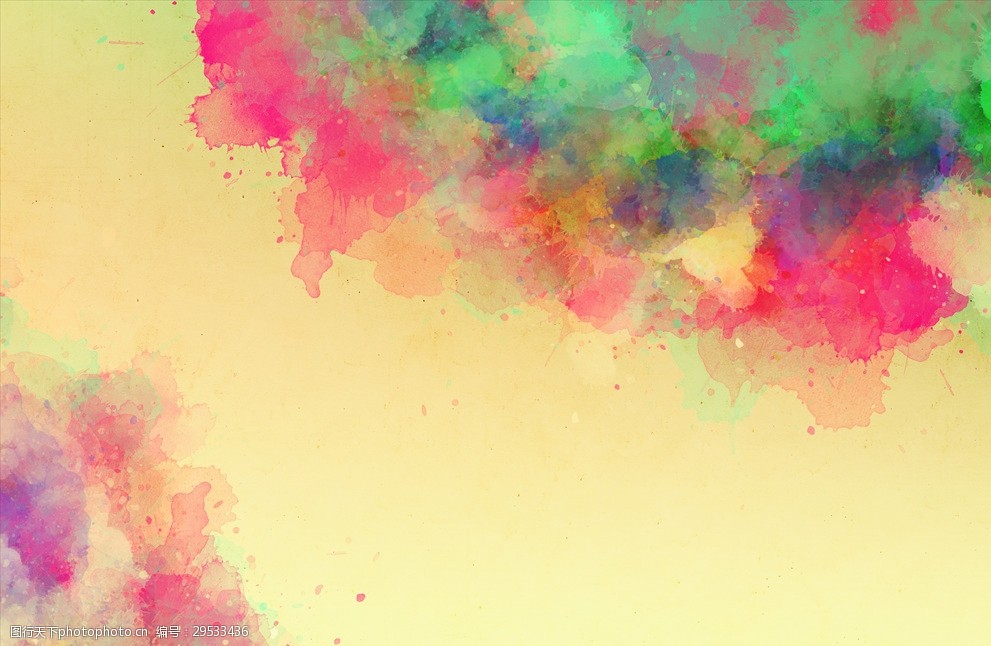 晕染水彩背景