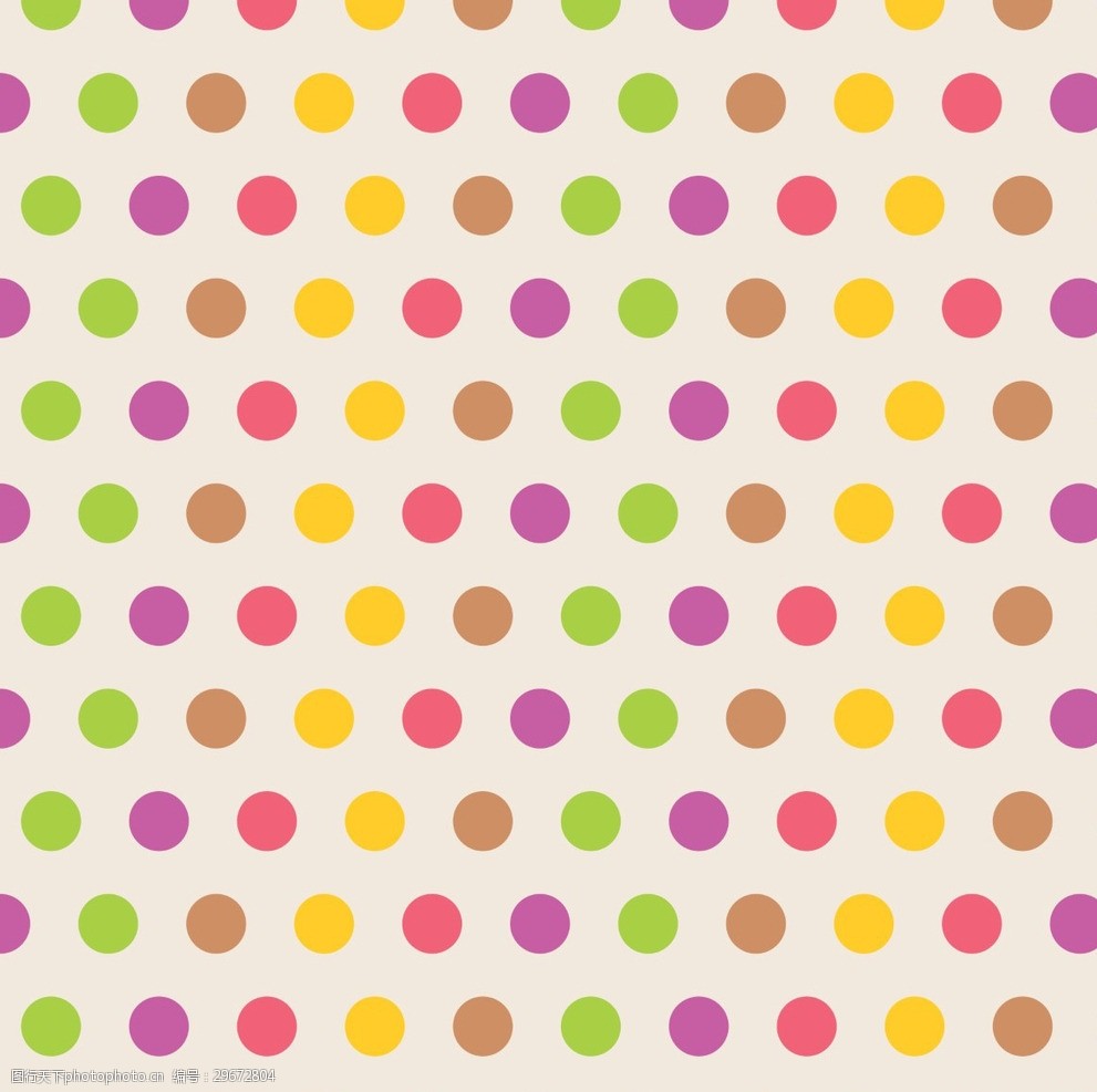 彩色圆圈无缝模式